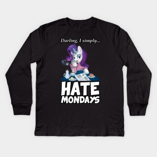 I Hate Mondays Kids Long Sleeve T-Shirt